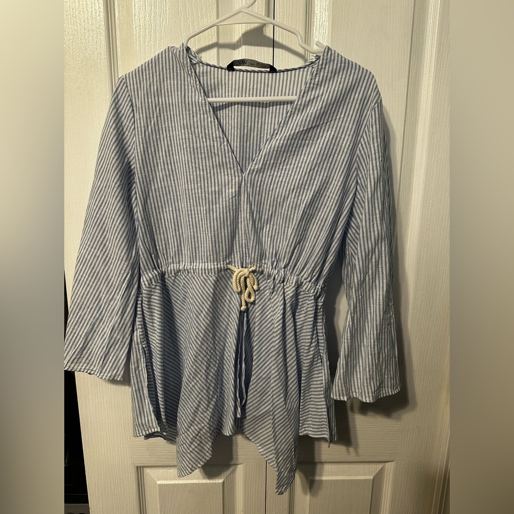 Zara Striped Long Sleeve Top
